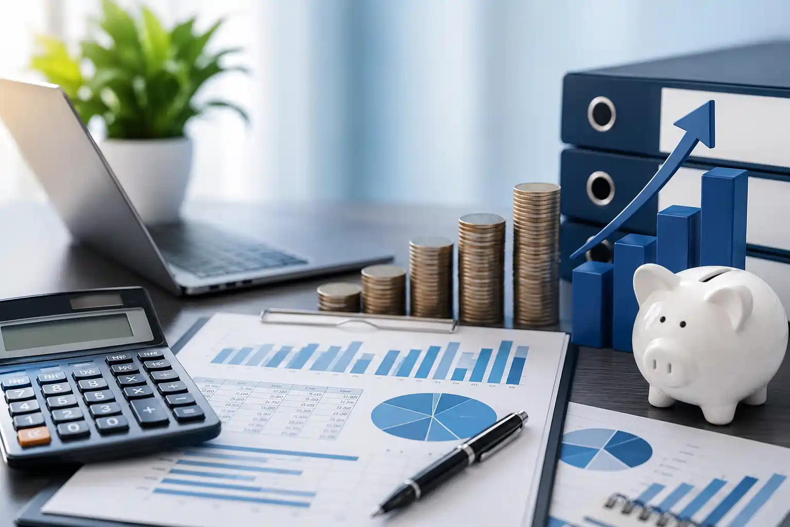 Finance and business services with bookkeeping, payroll, accounting, tax preparation, and financial reporting tools.